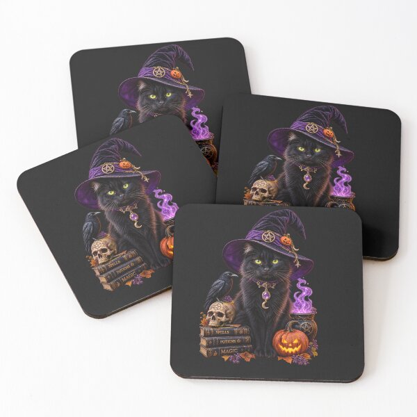 Item preview, Black Cat in the Pumpkin Patch – Halloween Night designed and sold by ziiyou.