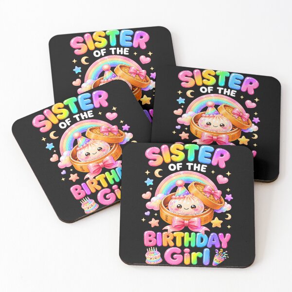 Item preview, Sister Of The Birthday Girl Kawaii Dumpling Squishy Family designed and sold by PAROSSA.