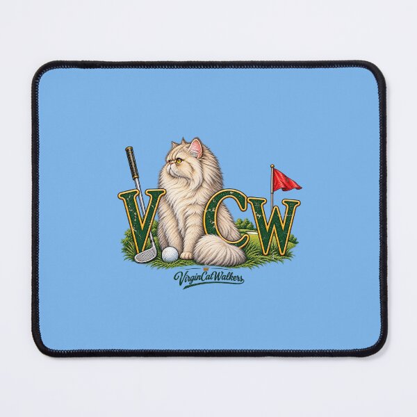 Item preview, Persian Cat Golf Club - Vintage VCW Golfer Design designed and sold by Laugh a Lot Folk Art.