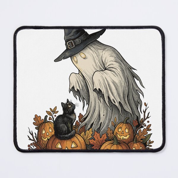 Item preview, Tall Witch Ghost Black Cat Pumpkin Patch designed and sold by Ranpict.