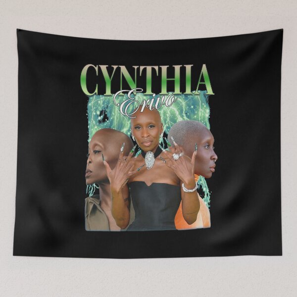 Item preview, Cynthia Erivo Retro Lightning Portrait designed and sold by CECILDATTILA.