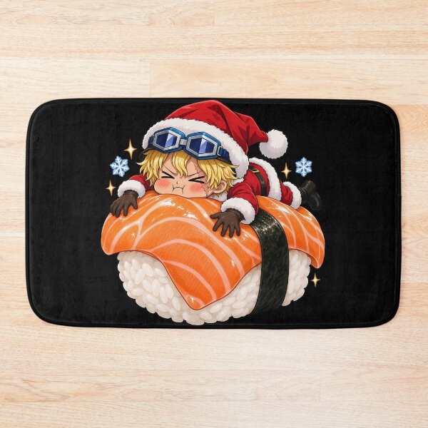 Aperçu de l'œuvre Sushi géant au saumon chibi de Noël Sabo créée et vendue par mildaclairmo.