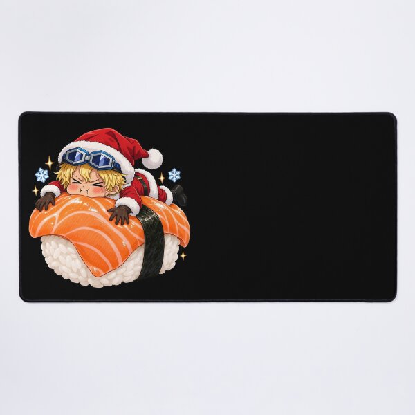 Item preview, Sabo Christmas Chibi Giant Salmon Sushi designed and sold by mildaclairmo.