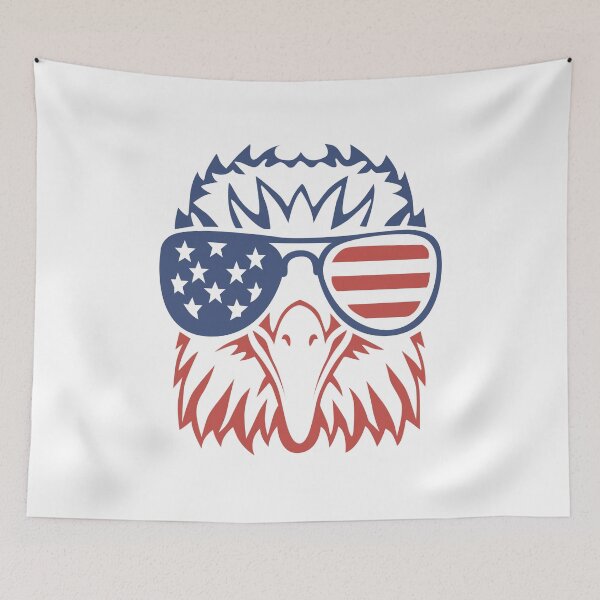 Item preview, Patriotic Eagle T-Shirt 4th of July USA American Flag Tshirt designed and sold by Oles Bielienkyi.