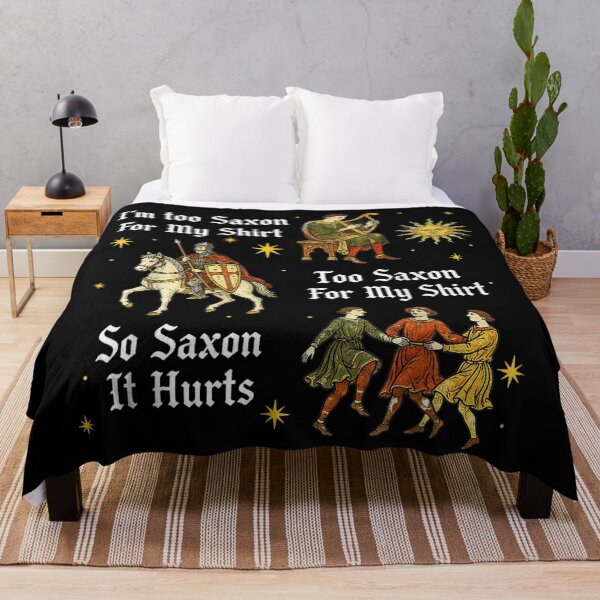 Item preview, Retro Too Saxon for My Shirt Medieval History Meme designed and sold by AnsadoWinu.