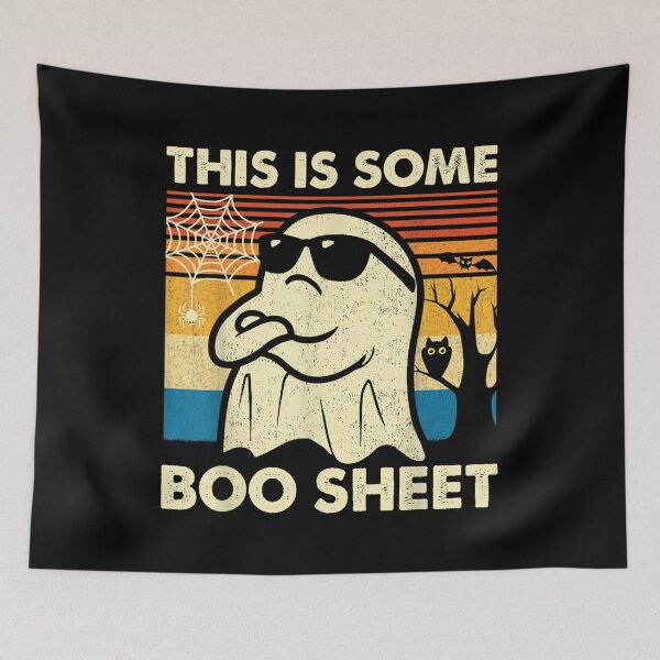 Item preview, This is Some Boo Sheet Ghost Retro Funny Halloween Men Women  designed and sold by Daisy Grimes.