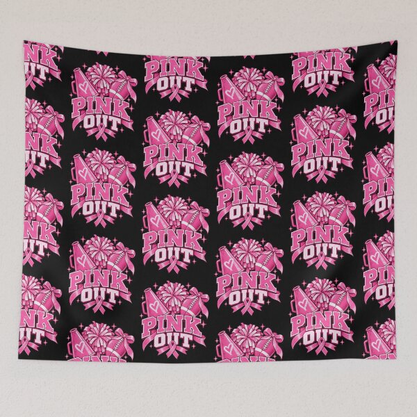 Item preview, Pink Out Cheerleader Football Breast Cancer Awareness Game Day Design designed and sold by SEINENGAPPI8.