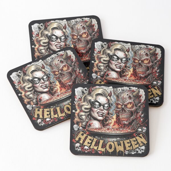 Item preview, Halloween She Devil Demon Cauldron Horns designed and sold by Voodoo Store Paranormal Collections.