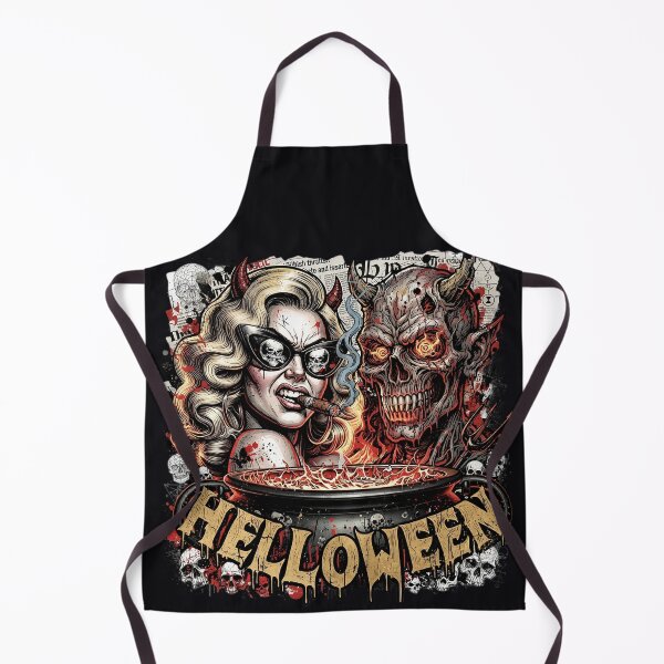 Item preview, Halloween She Devil Demon Cauldron Horns designed and sold by Voodoo Store Paranormal Collections.