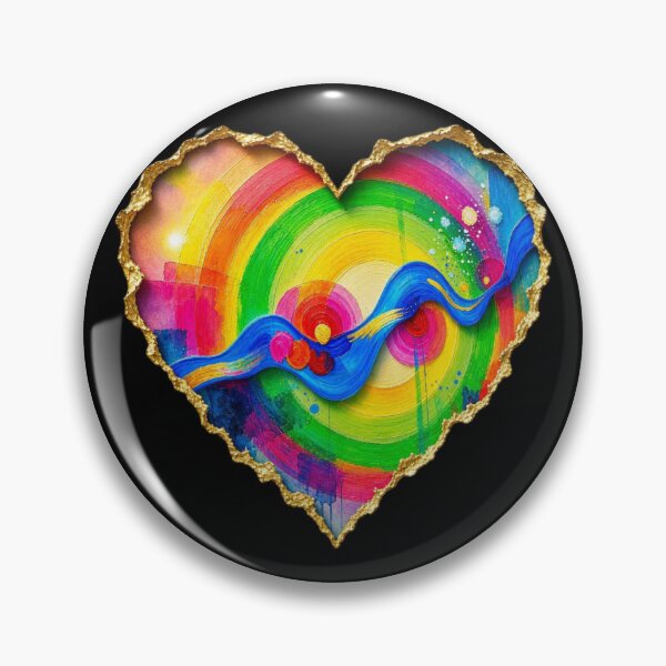 Item preview, Abstract Acrylic Rainbow & Vibrant Fluid Wave Patter designed and sold by Breezes-of-Ida.