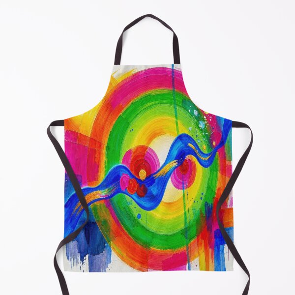 Item preview, Abstract Acrylic Rainbow & Vibrant Fluid Wave Patter designed and sold by Breezes-of-Ida.
