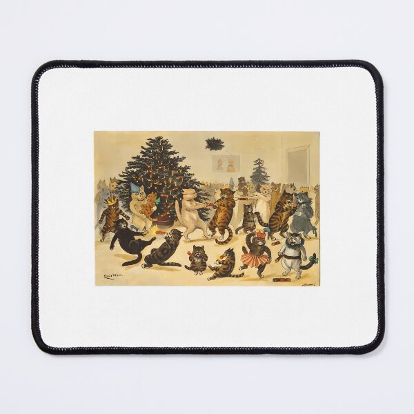 Item preview, Louis Wain - Christmas Party Cats Vintage Cat Lover Christmas designed and sold by Pricityy.