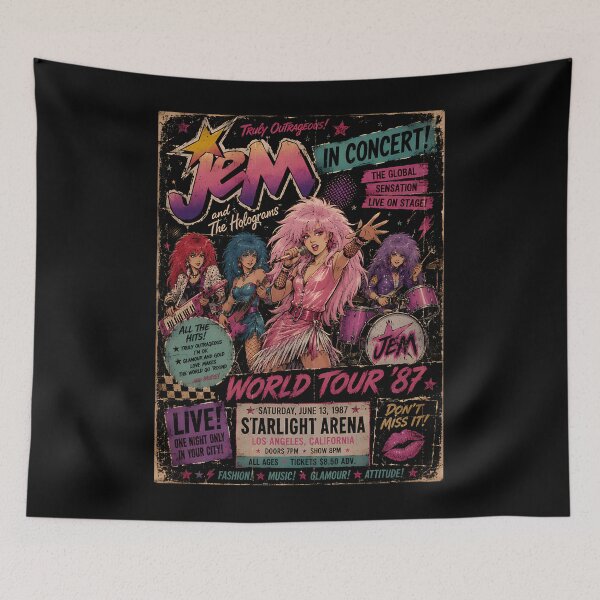 Item preview, Jem And The Holograms World Tour 87 Concert  designed and sold by Elidrissi7.