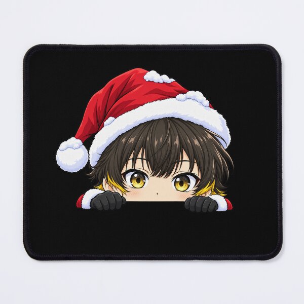 Item preview, Meguru Bachira Blue Lock Christmas Peeking Chibi designed and sold by mildaclairmo.