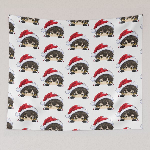 Item preview, Meguru Bachira Blue Lock Christmas Peeking Chibi designed and sold by mildaclairmo.