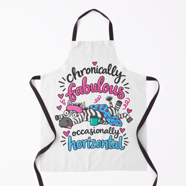Item preview, Chronically Fabulous, Occasionally Horizontal – Zebra hEds, Invisible Illness & POTS Humor designed and sold by newsuept25.art.