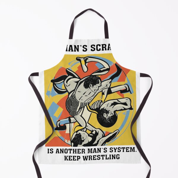 Item preview, One Man's Scramble Keep Wrestling Retro Design designed and sold by CECILDATTILA.