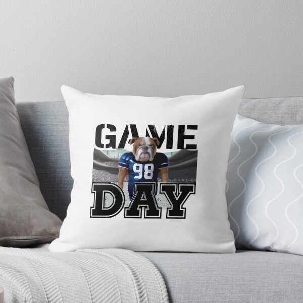 Item preview, Bulldog Football Player Game Day Art designed and sold by CECILDATTILA.