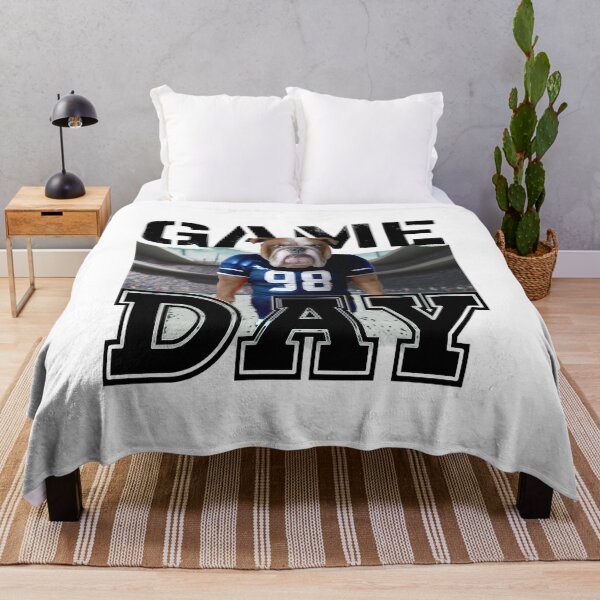 Item preview, Bulldog Football Player Game Day Art designed and sold by CECILDATTILA.