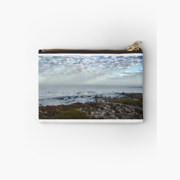 Item preview, Mackerel Sky Over Calm Ocean and Rocky Shoreline designed and sold by hanlahav.