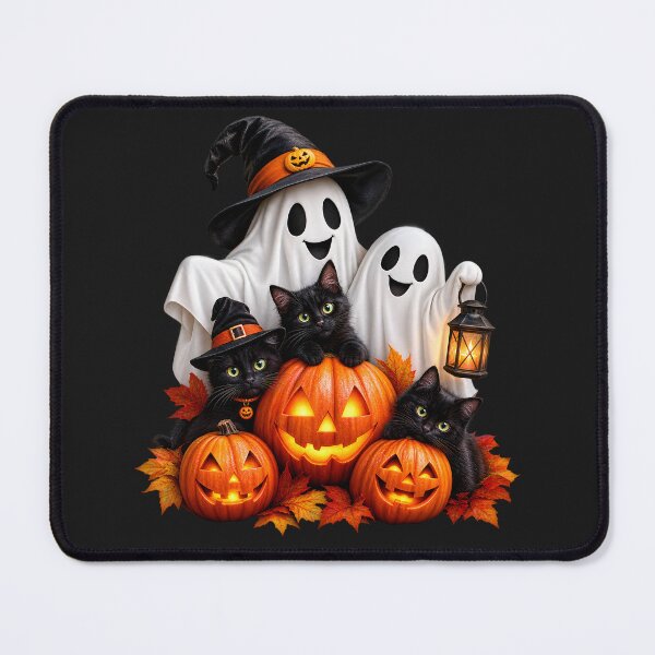 Item preview, Spooky Halloween Friends – Ghosts, Pumpkins & Cats designed and sold by ziiyou.