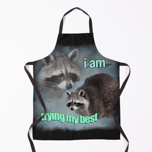 Item preview, I Am Trying My Best Raccoon Meme designed and sold by zel-ish.
