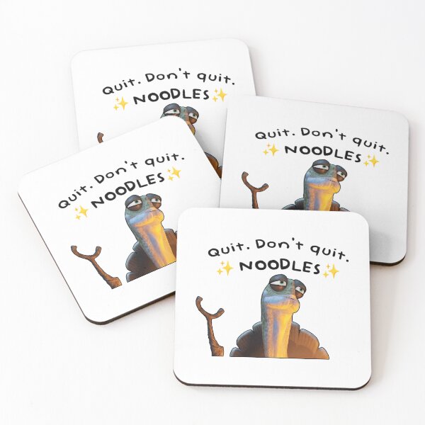 Item preview, Kung Fu Panda Oogway Quote Quit. Don'T Quit. Noodles. designed and sold by FortyTwoCustomm.