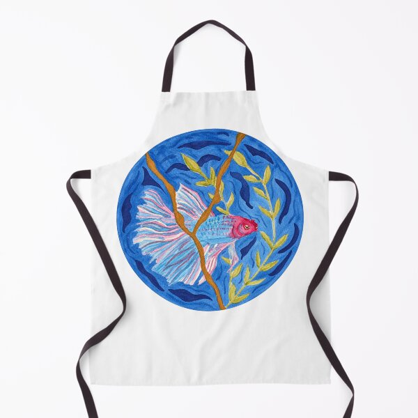 Item preview, Azure Reverie – Betta Fish Watercolour | Ripple and Reflection Series designed and sold by newsuept25.art.