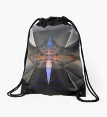 Four, Square Fluted Cones II Drawstring Bag
