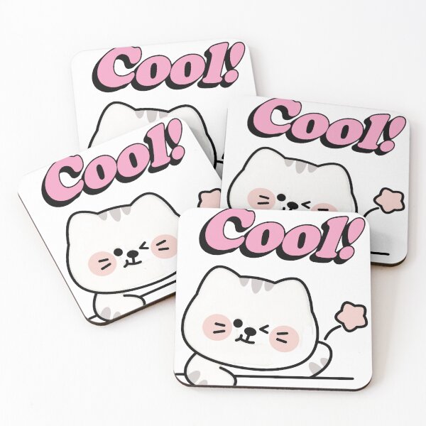 Item preview, Cute kawaii Cat Cool Typography Illustration designed and sold by SoukaArtStore.