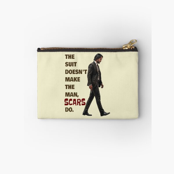 Item preview, The Suit Doesn't Make The Man Scars Do Motivational Quotes designed and sold by Vicky021.