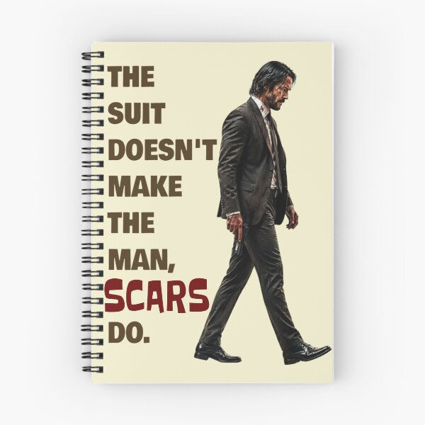 Item preview, The Suit Doesn't Make The Man Scars Do Motivational Quotes designed and sold by Vicky021.