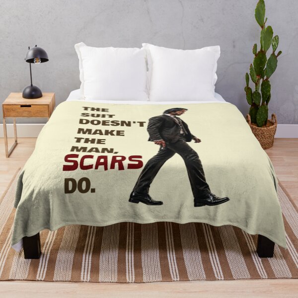 Item preview, The Suit Doesn't Make The Man Scars Do Motivational Quotes designed and sold by Vicky021.
