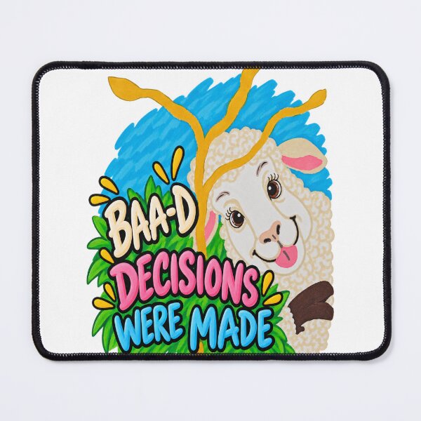 Item preview, Baa-d Decisions Were Made – Funny Chronic Illness Sheep designed and sold by newsuept25.art.