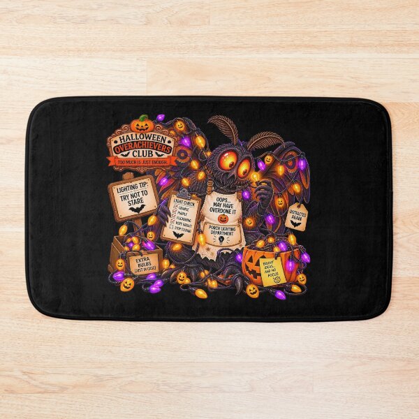 Item preview, ⚡HALLOWEEN OVERACHIEVERS CLUB - Mothman's Porch Lighting Department - dark version designed and sold by WheelieGdArt.