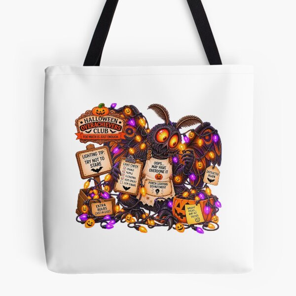 Item preview, ⚡HALLOWEEN OVERACHIEVERS CLUB - Mothman's Porch Lighting Department designed and sold by WheelieGdArt.