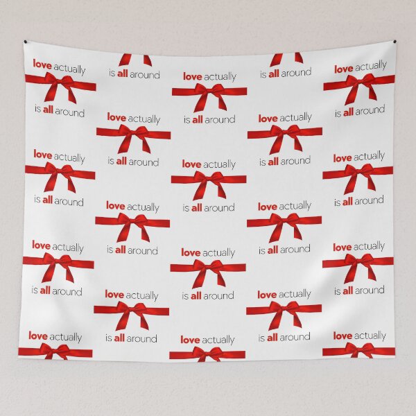 Item preview, Love Actually Is All Around - Movie Quote designed and sold by FortyTwoCustomm.
