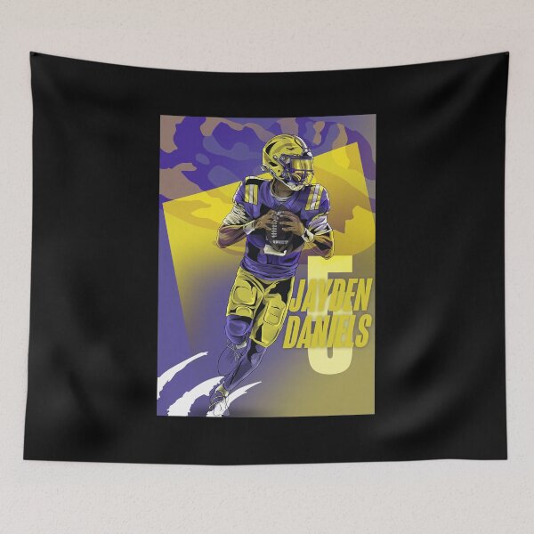 Item preview, Jayden Daniels 5 Football Player Art designed and sold by CECILDATTILA.