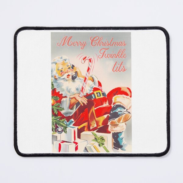 Item preview, Merry Christmas Twinkle Tits - Funny Vintage Christmas Card designed and sold by Pricityy.