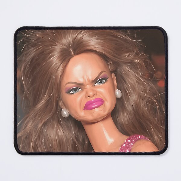 Item preview, Funny Messy Hair Disgusted Doll Face Meme designed and sold by zel-ish.