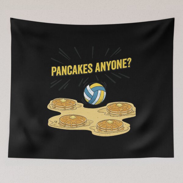 Item preview, Pancakes Anyone Volleyball Design designed and sold by CECILDATTILA.