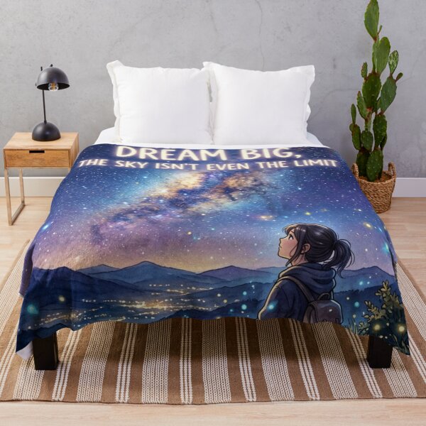 Item preview, Dream Big Sky Is Not Limit Quote designed and sold by JonelleTshirts.