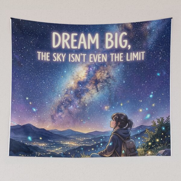 Item preview, Dream Big Sky Is Not Limit Quote designed and sold by JonelleTshirts.