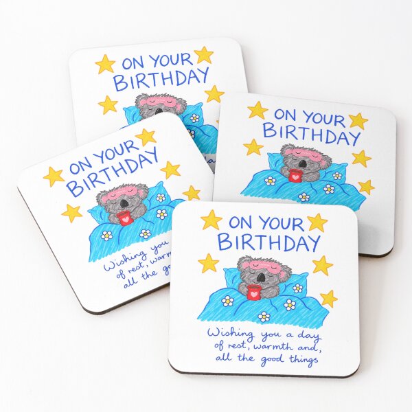 Item preview, Wishing You Rest, Warmth & All the Good Things – Koala Birthday designed and sold by newsuept25.art.