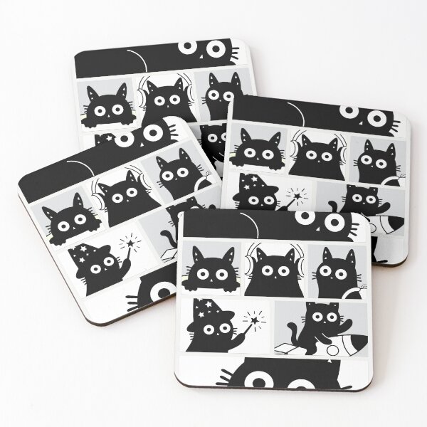 Item preview, A Midnight Cat Mosaic designed and sold by DibujandoPorfa.