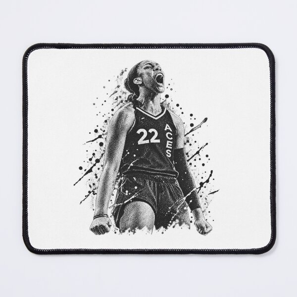 Item preview, A'ja Wilson Las Vegas Aces Roaring Celebration Bleached Graphic designed and sold by YAWO-PAE.