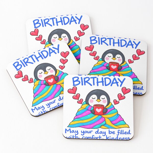 Item preview, Comfort, Kindness & Zero Pressure – Cosy Penguin Birthday designed and sold by newsuept25.art.