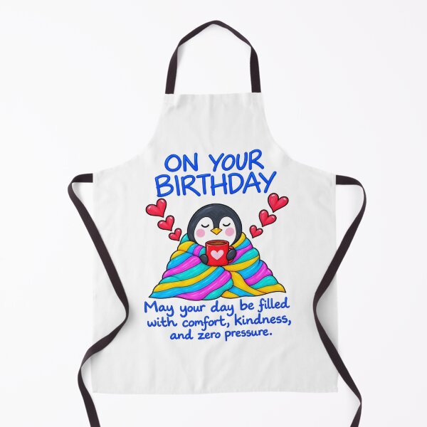 Item preview, Comfort, Kindness & Zero Pressure – Cosy Penguin Birthday designed and sold by newsuept25.art.