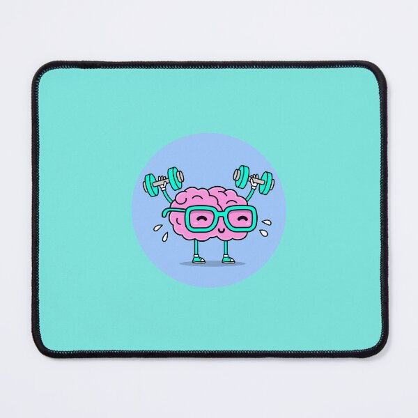 Item preview, Mental Fitness Brain Lifting Dumbbells Illustration designed and sold by PixellaneArt.