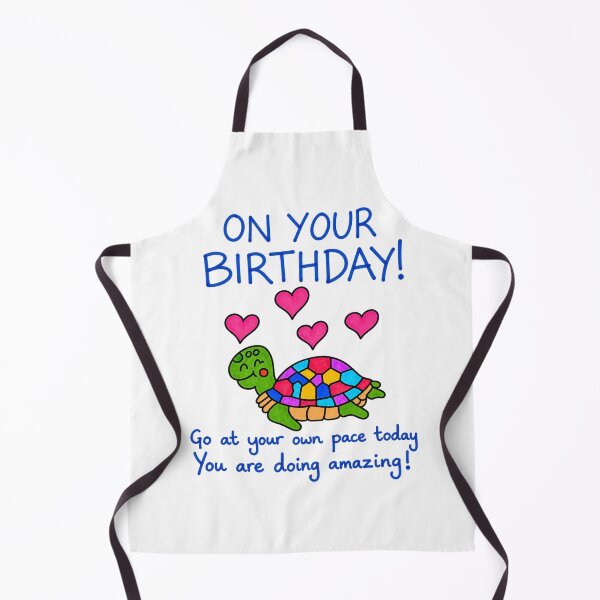Item preview, Cute Birthday Turtle with Positive Encouraging Message designed and sold by newsuept25.art.